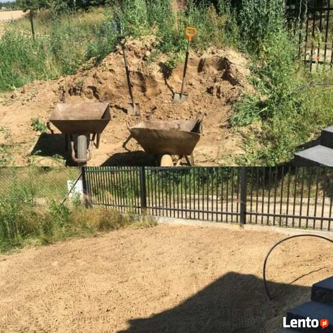 Usługi Koparko-Ładowarką Koparką Roboty Ziemne Wykopy Wywóz