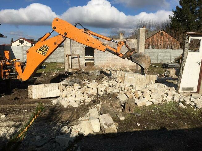 Usługi Koparko-Ładowarką Koparką Roboty Ziemne Wykopy Wywóz