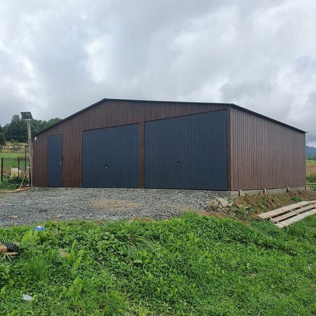 Garaż Blaszany 7x5 drewnopodobny Producent