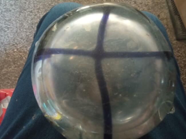 Wazon , flakon - sękacz-szkło.Huta Szkła Ząbkowice. PRL>