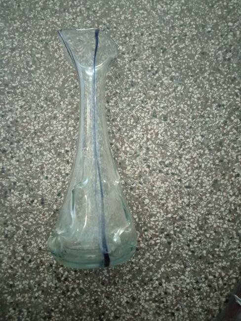 Wazon , flakon - sękacz-szkło.Huta Szkła Ząbkowice. PRL>
