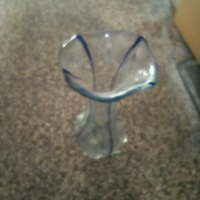 Wazon , flakon - sękacz-szkło.Huta Szkła Ząbkowice. PRL>