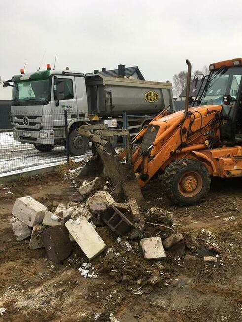 Usługi Koparko-Ładowarką Koparką Roboty Ziemne Wykopy Wywóz