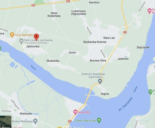 Działka, 693 m², Jachranka + prawomocne pozwolenie + projekt