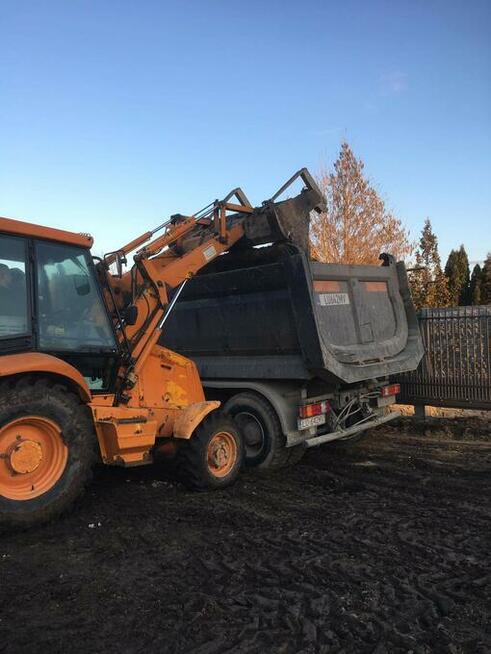 Usługi Koparko-Ładowarką Koparką Roboty Ziemne Wykopy Wywóz