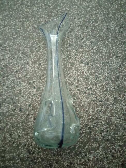 Wazon , flakon - sękacz-szkło.Huta Szkła Ząbkowice. PRL>