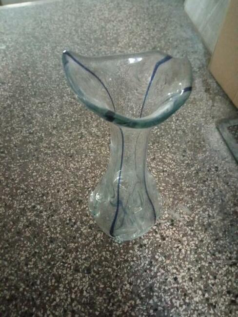 Wazon , flakon - sękacz-szkło.Huta Szkła Ząbkowice. PRL>