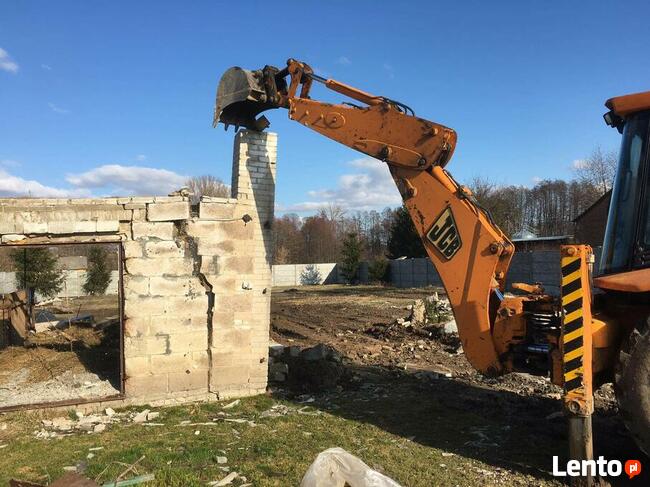 Usługi Koparko-Ładowarką Koparką Roboty Ziemne Wykopy Wywóz