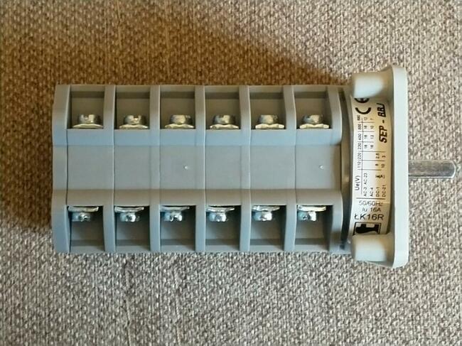 Przełącznik 10 zakresów 3 fazy migomat Bester Esab Industrie