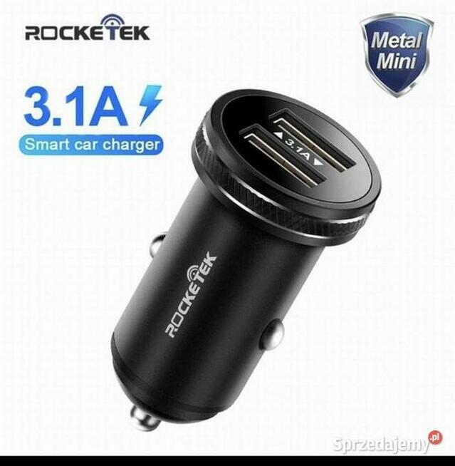 NOWA ROCKETEK ładowarka samochodowa 2xUSB 12V-24V 15W 3.1A