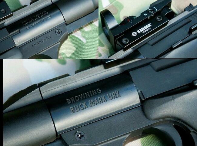 Crosman Nitro wiatrówka luneta pistolet Browning kolimator