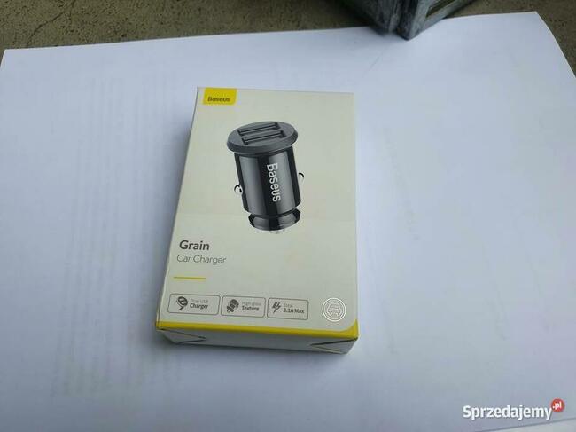 Nowa BASEUS ŁADOWARKA SAMOCHODOWA 2xUSB DC 12V-24V/ 15W 3.1A