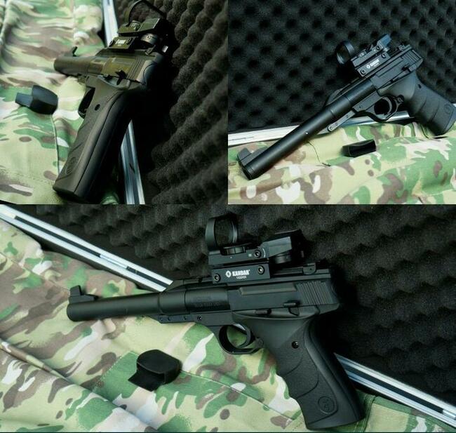 Crosman Nitro wiatrówka luneta pistolet Browning kolimator