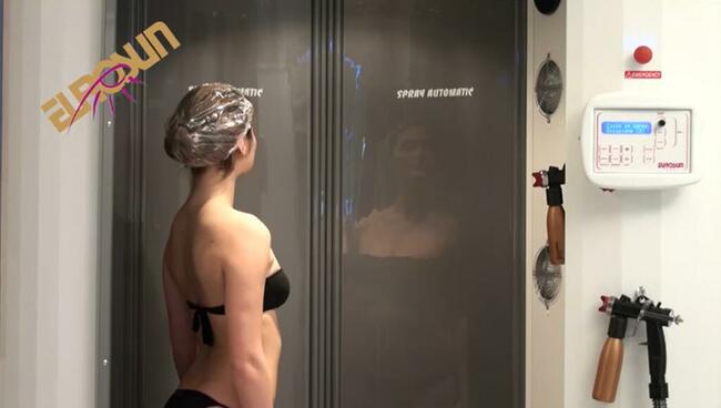 Automatyczna kabina do opalania natryskowego bezobsługowa