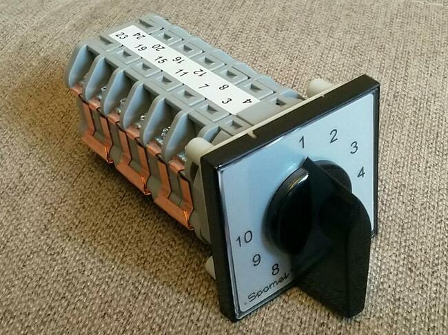 Przełącznik 10 zakresów 3 fazy migomat Bester Esab Industrie