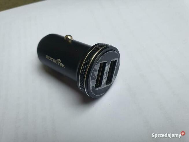 NOWA ROCKETEK ładowarka samochodowa 2xUSB 12V-24V 15W 3.1A