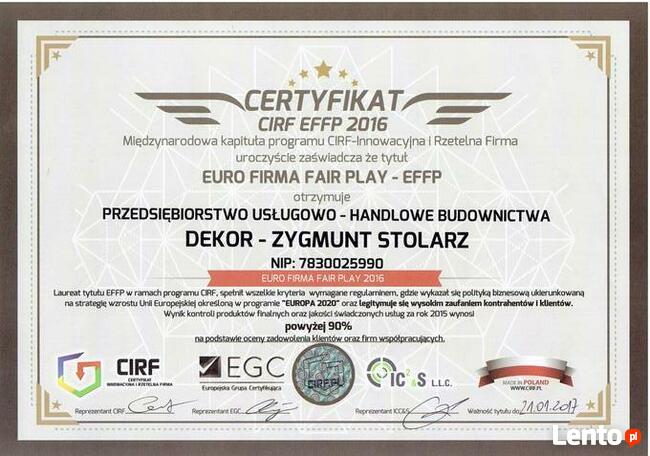 Zacieraczka do betonu Dekor - 5 lat gwarancji