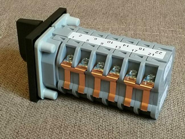 Przełącznik 10 zakresów 3 fazy migomat Bester Esab Industrie