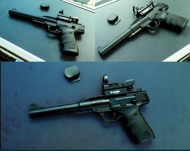 Crosman Nitro wiatrówka luneta pistolet Browning kolimator