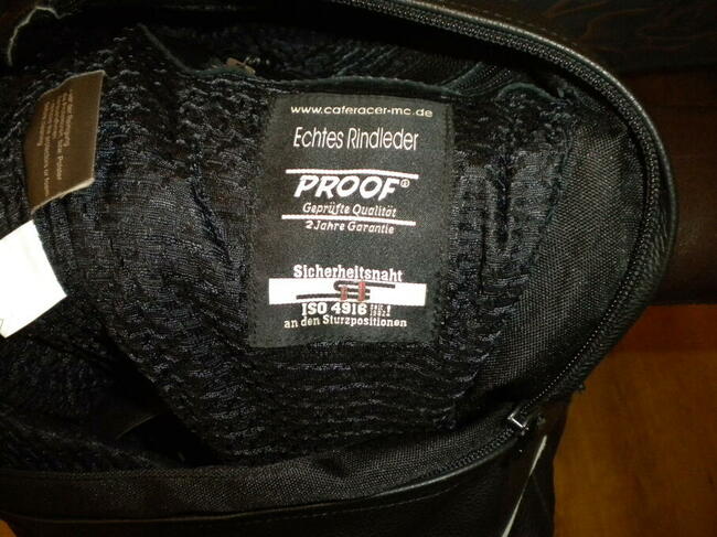 Spodnie motocyklowe skórzane TRIUMPH rozm. 44.