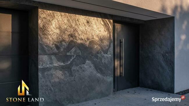 Fornir kamienny/okładzina kamienna szara na elewację GREY