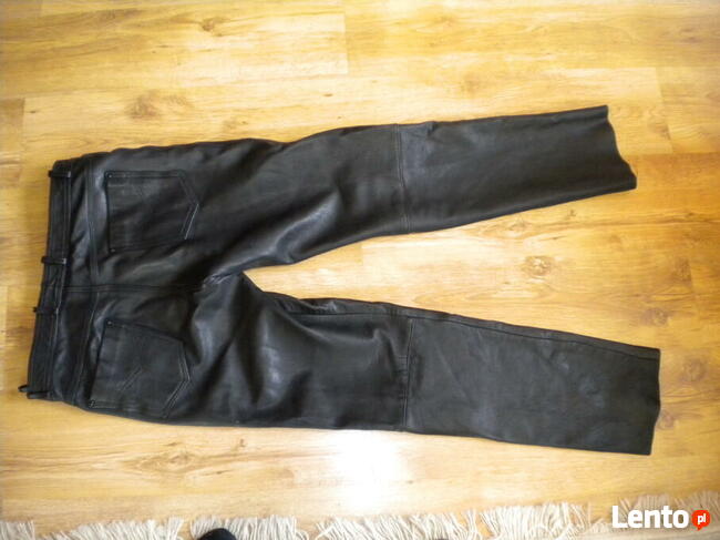 Spodnie motocyklowe skórzane FAST WAY rozm. 52.