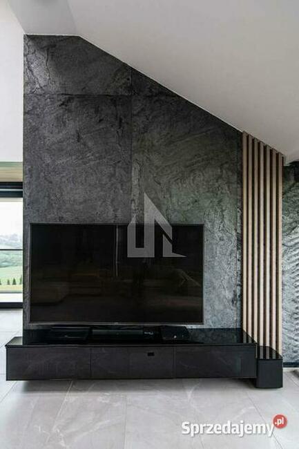 Fornir kamienny/okładzina kamienna szara na elewację GREY