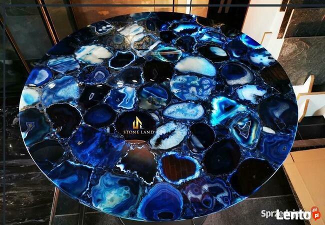 Blat z kamieni szlachetnych agatów