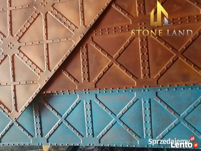 Loftowa okładzina Metal Gate Copper Blue Patine