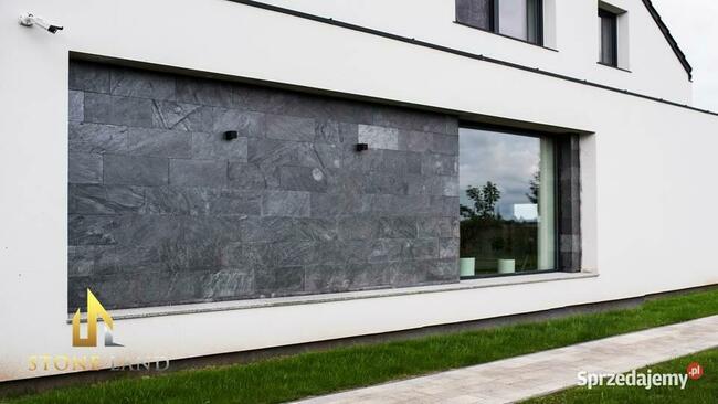 Fornir kamienny/okładzina kamienna szara na elewację GREY