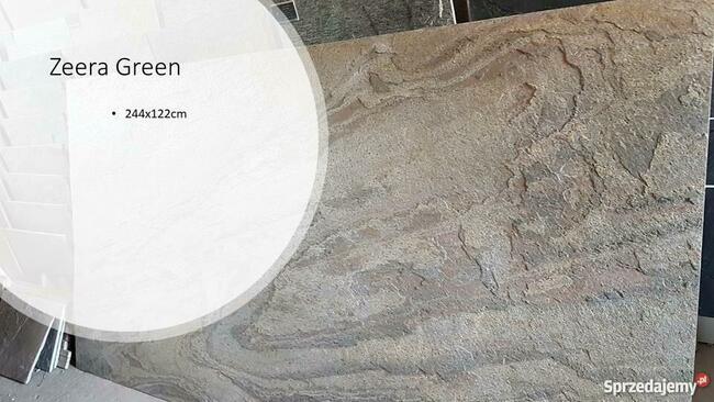 Zeera Green fornir FORMAT XL 244x122cm tapeta z kamienia