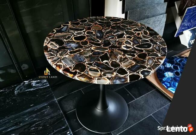 Blat z kamieni szlachetnych agatów