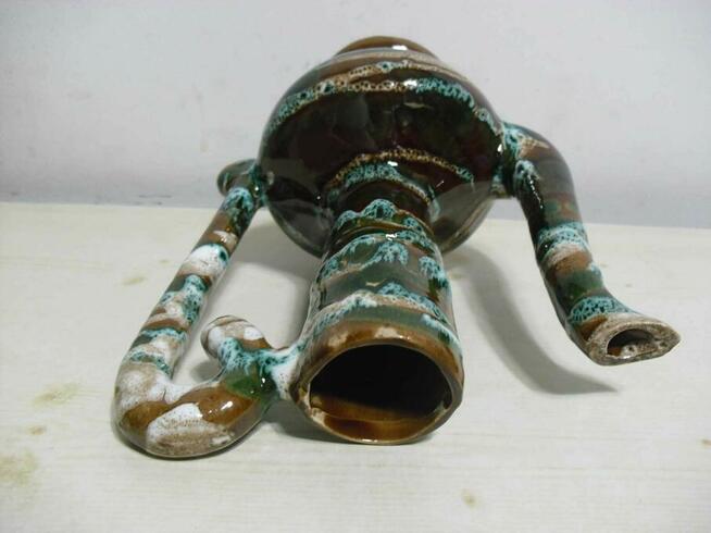 Flakon , brązowo-zielony , 20x17,5cm -