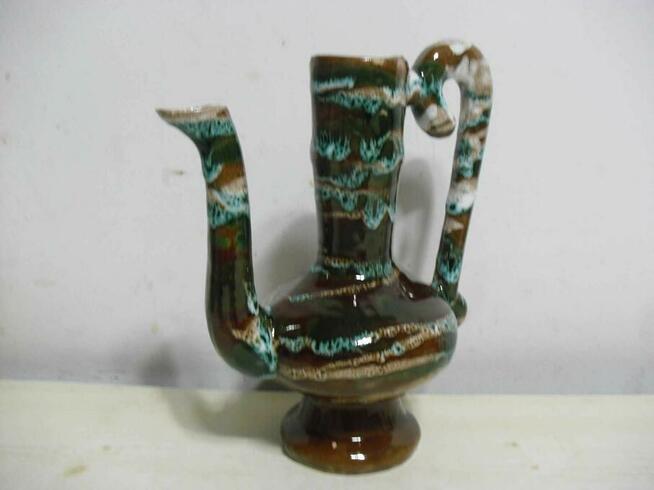 Flakon , brązowo-zielony , 20x17,5cm -