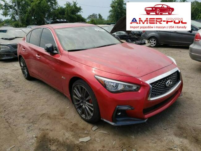 Infiniti Q50 2019, 3.0L, Red Sport, porysowany lakier