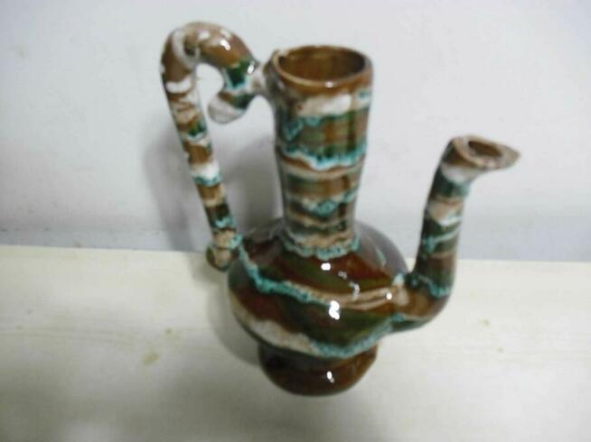 Flakon , brązowo-zielony , 20x17,5cm -