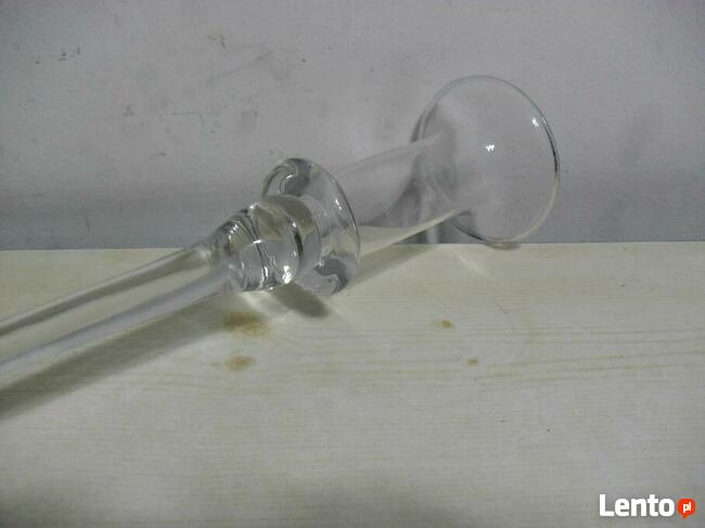 Flakon , świecznik - szkło - 35x9cm -