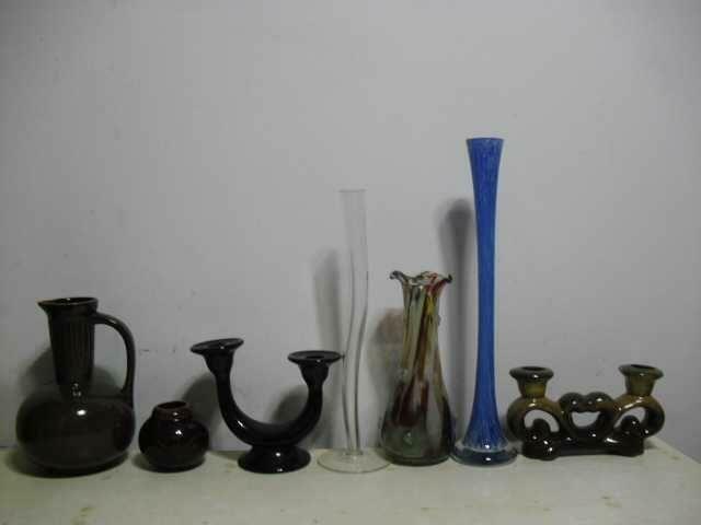 Wazon , świecznik - szkło - 29,5x6,5cm -