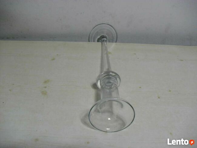 Flakon , świecznik - szkło - 35x9cm -