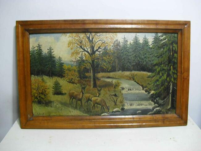 Obraz olejny - sygnowany - 82x51cm. -