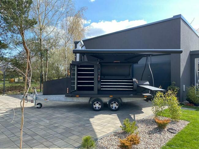 grill smoker Texas 2 XXL grill bbq przyczepa gastronomiczna
