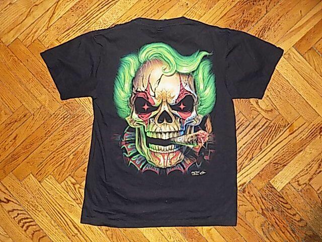 T-shirt 3D - metalowe ćwieki + kolczyk w nosie - rozm. L