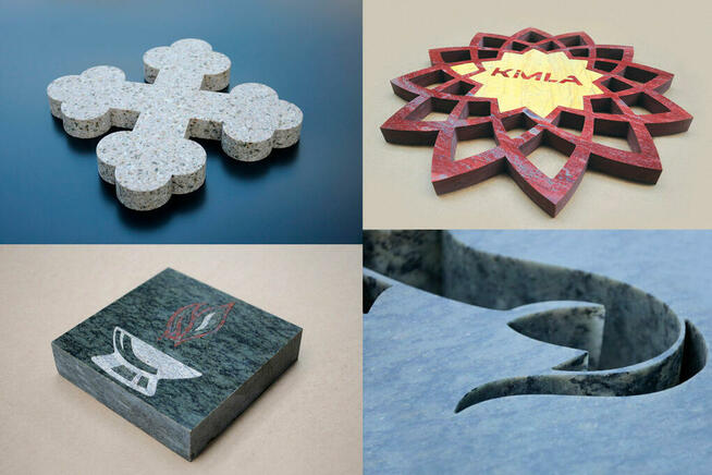 Cięcie WODĄ Glazury Spieków Kamienia do 3m długości 45st.