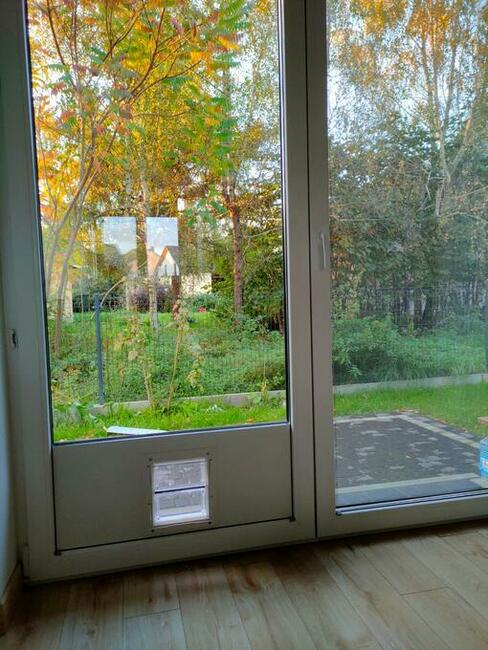 Drzwiczki dla kota psa montaż w oknie drzwiach