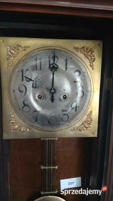Zegar wiszący Gustav Becker Silesia antyk (117)