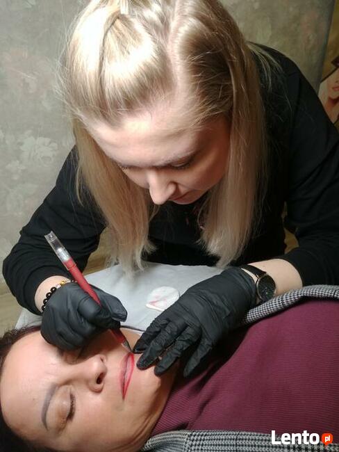 Szkolenia makijaż permanentny brwi ust kreski