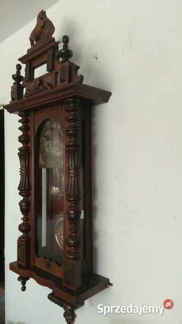 Zegar wiszący Gustav Becker Silesia antyk (117)
