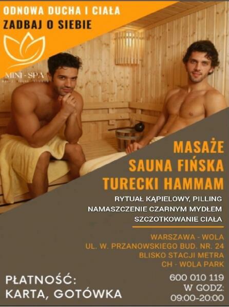 Masaż Sauna Warszawa