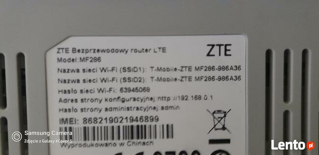 Router ZTE MF 286