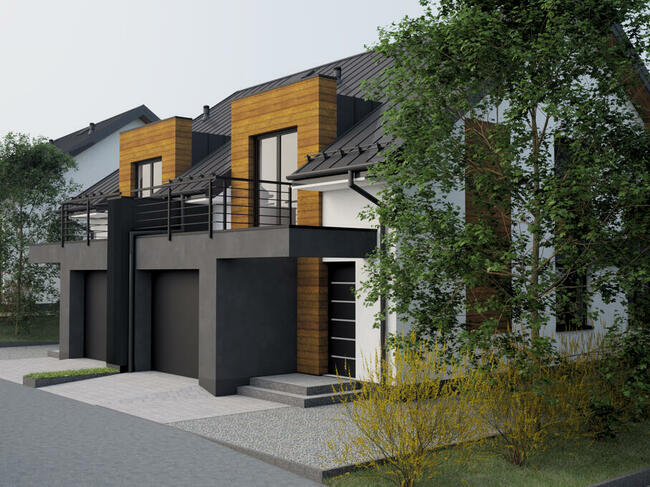 Dom bliźniak Niskowa gm. Chełmiec Nowy Sącz 124m2